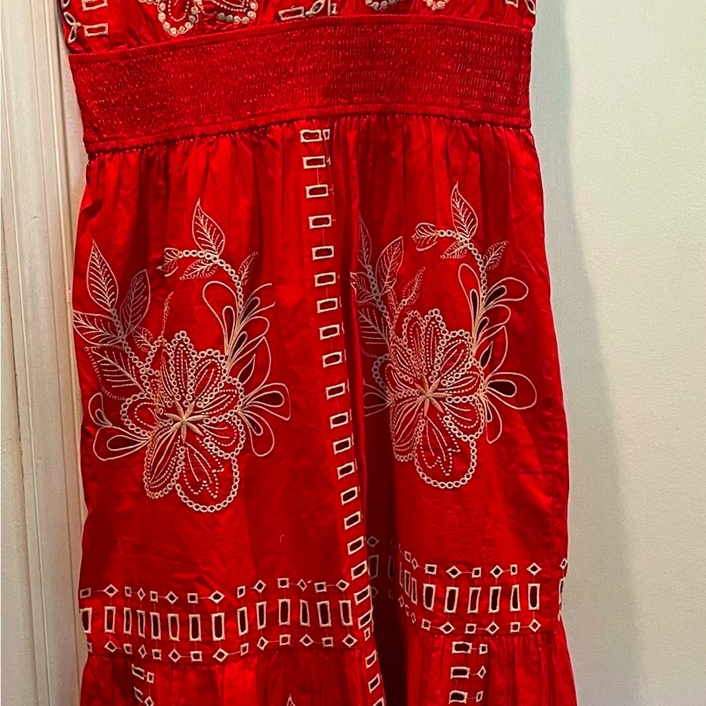 Rails Red Embroidered Maxi Dress - Picture 5 of 5